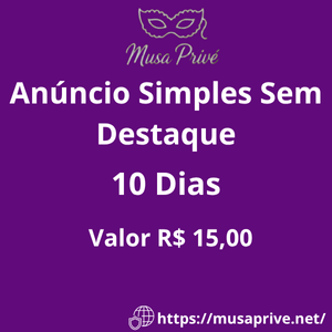 Anuncio Simples Sem Destaque 10 Dias